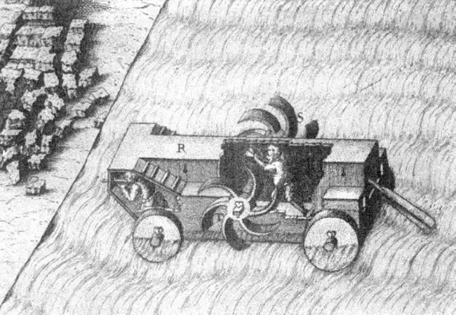 Рис 92 Ранние изображения лодок с гребными колесами военная амфибия из - фото 89