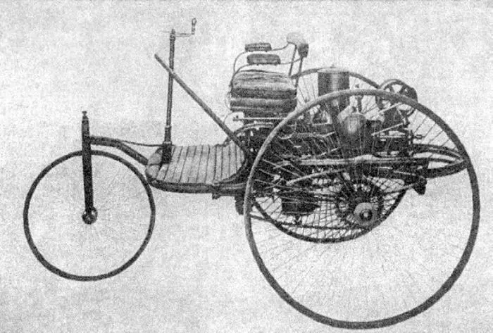Рис 1213 Первый автомобиль Бенца 1885 г Пневматическая шина Данлопа - фото 145