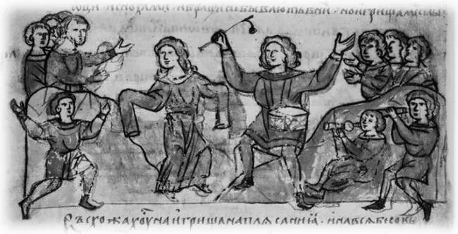Миниатюра Радзивиловской летописи XV в копия миниатюры XIXIII вв - фото 47