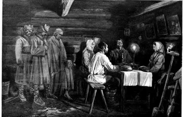 Белорусские Дзяды Литография XIX в Под влиянием христианства обрядность - фото 60