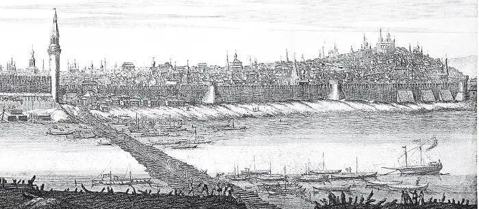Воронцово Малый Арбатец на панораме Москвы П Пикарта 1707 Фрагмент На - фото 35