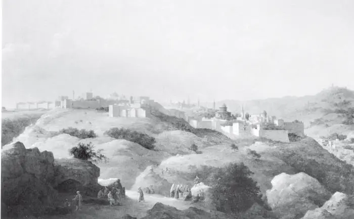 НГ Чернецов Вид Иерусалима 1857 Город показан с юга Слева на западном - фото 219