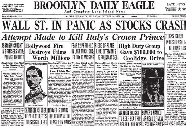 Биржевой обвал на Уоллстрит начало Великой депрессии 1929 г Британские - фото 7