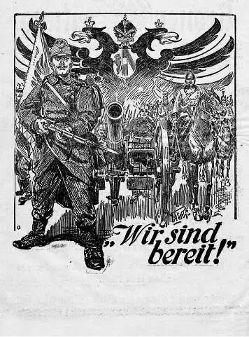 Мы готовы Австрийский плакат 1914 г Чугунная доска с австрийского - фото 24