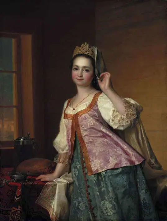 Д Г Левицкий Портрет Агаши Левицкой 1785 Государственная Третьяковская - фото 93