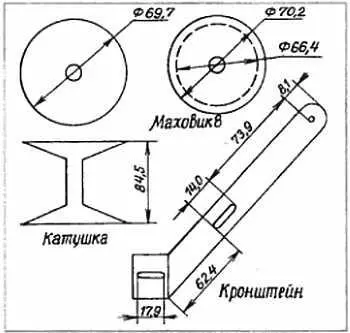 Рис 110 Кронштейн маховик 8 и катушка в прялкеприставке к швейной машине - фото 36