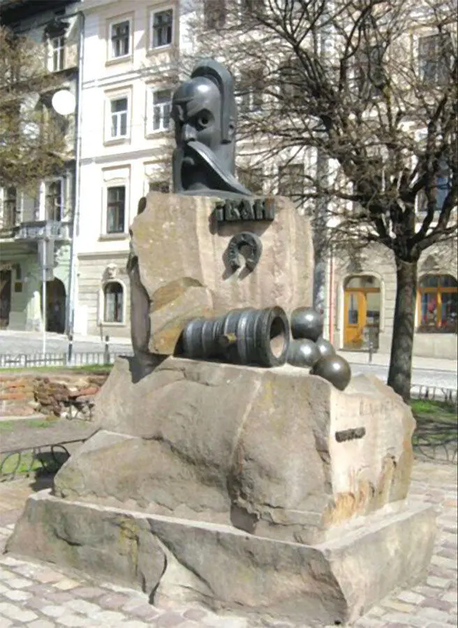 Памятник Ивану Подкове Иван Брюховецкий Гравюра неизвестного мастера - фото 10