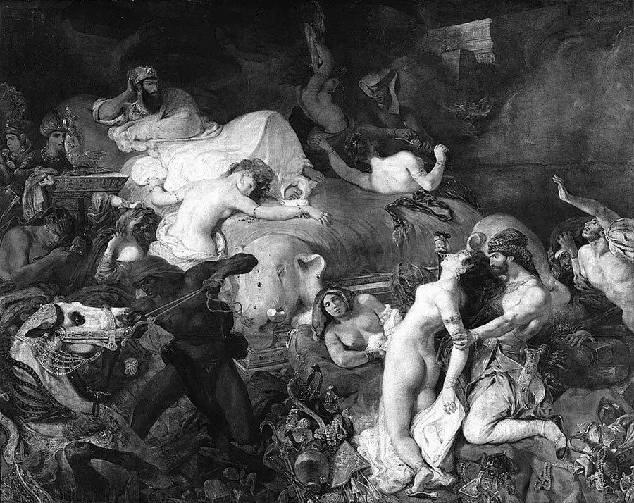 Смерть Сарданапала Худ Эжен Делакруа 1827 Лувр Париж На картине - фото 20