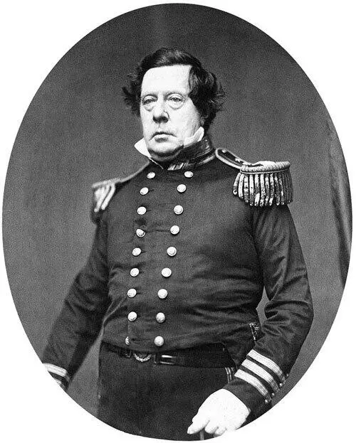 Мэтью Перри 8 июля 1853 года эскадра Перри достигла берегов Японии и - фото 104