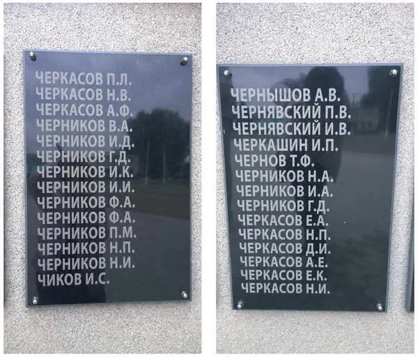 Представители ЧерниковыхЧеркасовых павшие на фронтах Великой Отечественной - фото 165