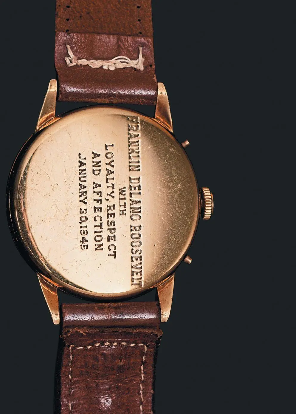 ЧАСЫ ПРЕЗИДЕНТА ФРАНКЛИНА ДЕЛАНО РУЗВЕЛЬТАTIFFANY CO ЯЛТИНСКАЯ КОНФЕРЕНЦИЯ - фото 76