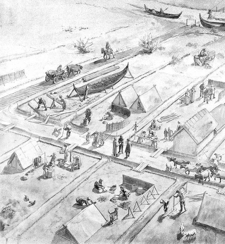 Рис 17 Первый рынок Реконструкция раннего Рибе каким он выглядел в конце - фото 27
