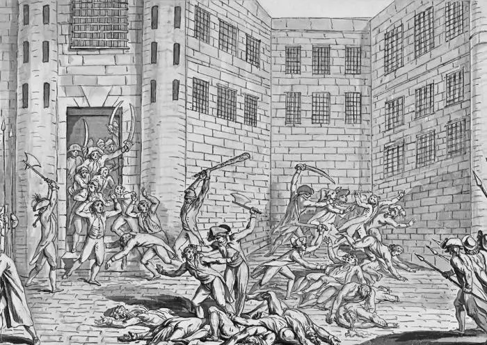 Сентябрьская резня Неизвестный художник 1793 г Несчастный шел к выходу Его - фото 66
