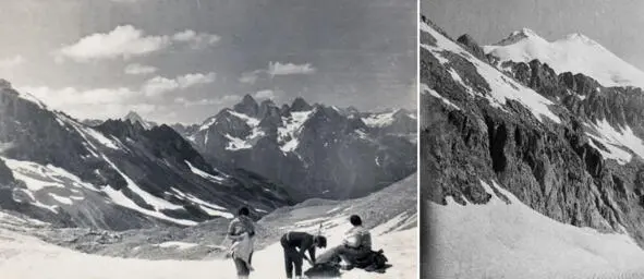 Лето 1963 г Кавказ На перевале Эльбрус рядом На берегу озера любовались - фото 268