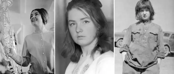 Людочка Дартау слева в лаборатории ИПУ РАН 1966 г справа водитель - фото 285