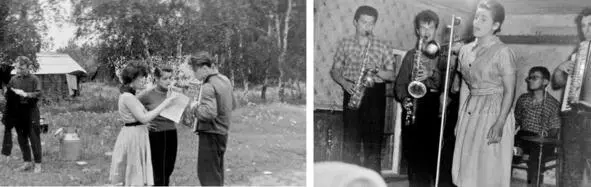 1961 07 Репетиция Гена Новиков Валя Валиева Алла Павлова Гена Яковенко - фото 61