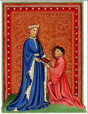 На миниатюре из книги Томаса Хоклива The Regimen of Irtnces 1411 изображен - фото 3
