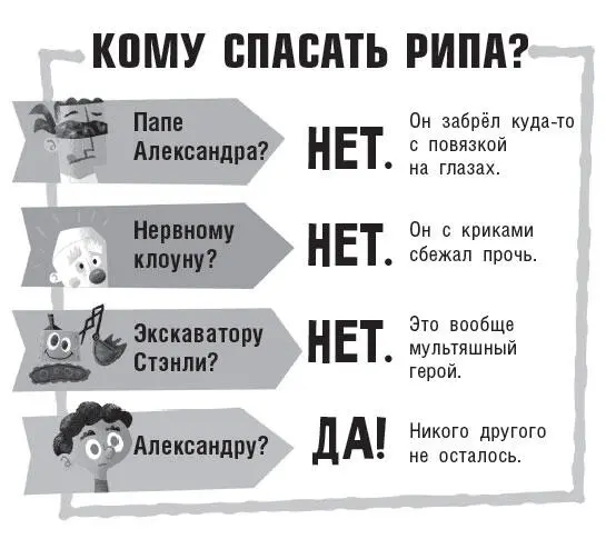 Александр вцепился в ветку пока надувные фигуры тащили Рипа в лес Через - фото 72
