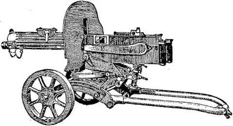 Рис 1Пулемёт системы Максима на станке Соколова Для стрельбы по самолётам и - фото 1