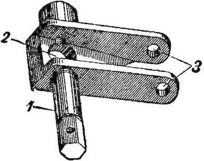 Рис 5Мотыль 1 ось мотыля 2 отверстие для прохода шомпола 3 - фото 6
