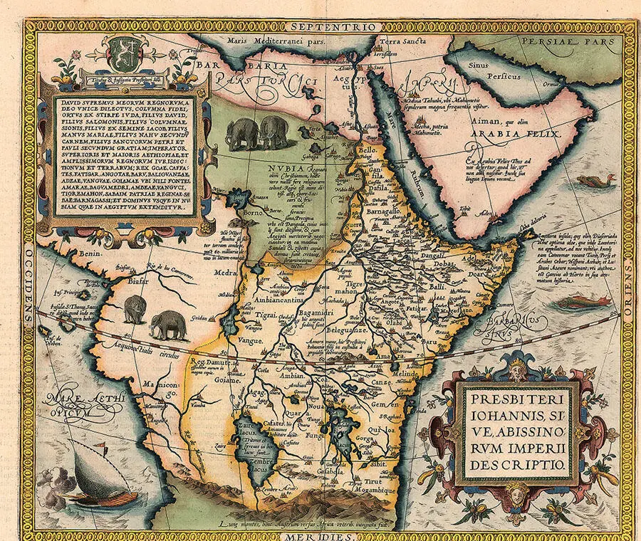 Карта царства пресвитера Иоанна XVI в Монастырь ордена Иеронимитов Статуи - фото 16