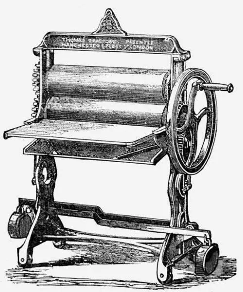 Рис 83 Каландр Cassells Household Guide 1869 В начале столетия каток был - фото 82