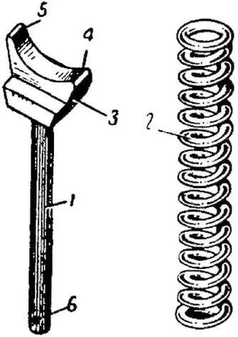Рис 15Стержень с боевой пружиной 1 стержень 2 боевая пружина 3 - фото 15