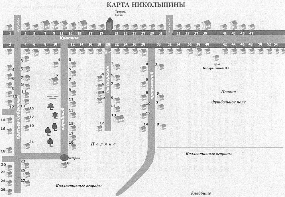 Приложение 4 Приложение 5 СЕМЬИ ПРОЖИВАЮЩИЕ В НИКОЛЬЩИНЕ УЛИЦА КРАСИНА - фото 84
