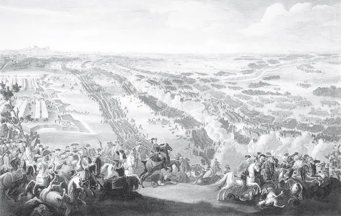 Полтавская битва Худ ПьерДени Мартен 1726 В это время правая колонна - фото 61