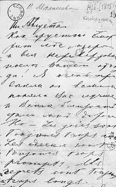Письмо Варвары Григорьевны Льву Исааковичу Переверзовка 11 августа 1895 г - фото 13