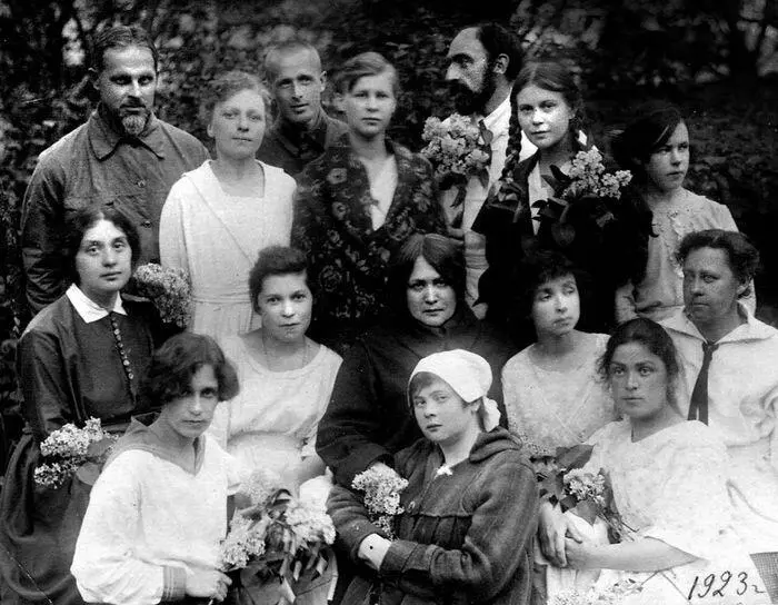 Слева во втором ряду сидит Ольга Бессарабова над ней стоит Иван Ефимов в - фото 40