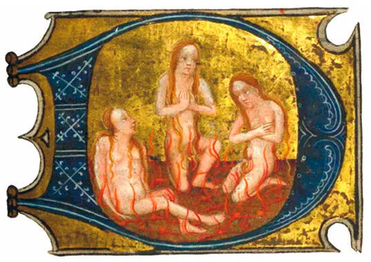 Три женские души в чистилище XV век Часослов Walters Ex Libris Manuscript - фото 66