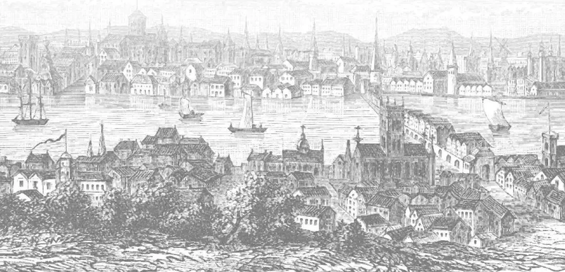 Unknown artist Panorama city of London with River Thames 16th century 1800s - фото 41