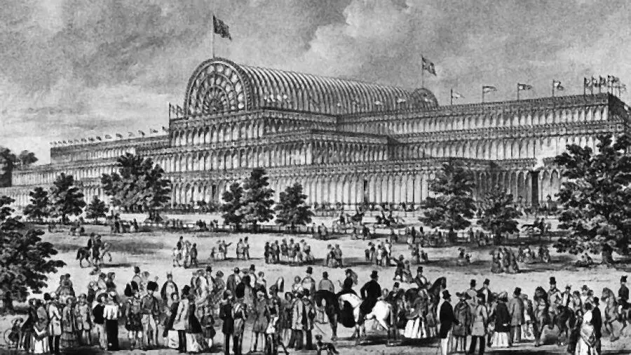 A Butler Exterior of the Crystal Palace from Kensington Gardens 1851 - фото 76