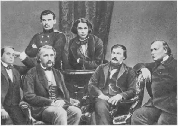 Писательский круг журнала Современник Сидят И А Гончаров И С Тургенев - фото 20
