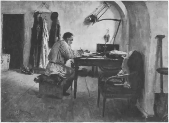 Лев Николаевич Толстой в кабинете под сводами И Репин 1891 г Семья в - фото 44