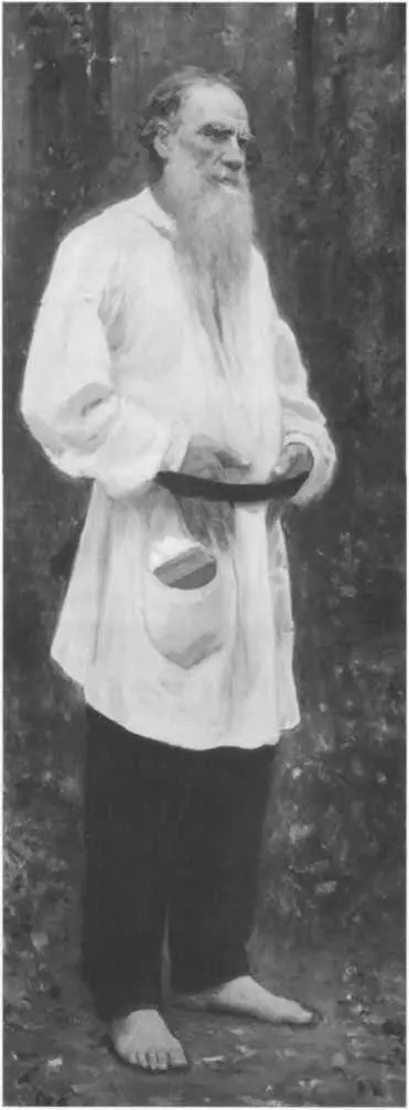 Лев Николаевич Толстой босой И Репин 1901 г Чертков и Софья Андреевна - фото 60