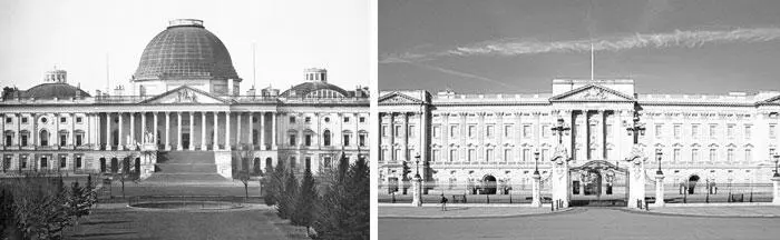 Слева радикальный классицизм Капитолий Вашингтон 1826 г Дагерротип Джона - фото 86