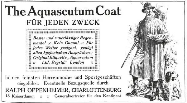 Реклама Aquascutum Из немецкого журнала Simplicissimus Issue No 52 23 March - фото 110