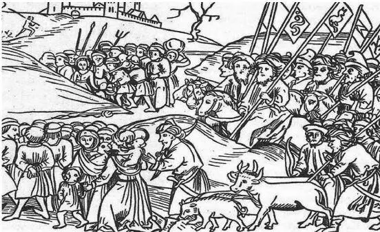 Угон русского полона в Орду Венгерская хроника 1488 г Татары напали на - фото 17