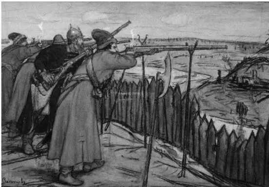 В Васнецов Стрельцы 1918 г 31 июля русские и татарские отряды стояли на - фото 25