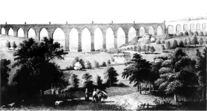 Леонардо де Конинг Акведук Свободных вод Гравюра 1856 г Архитектурный - фото 20