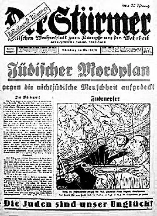 Еврейский план убийства Номер Der Stürmer за май 1934 года о ритуальных - фото 49