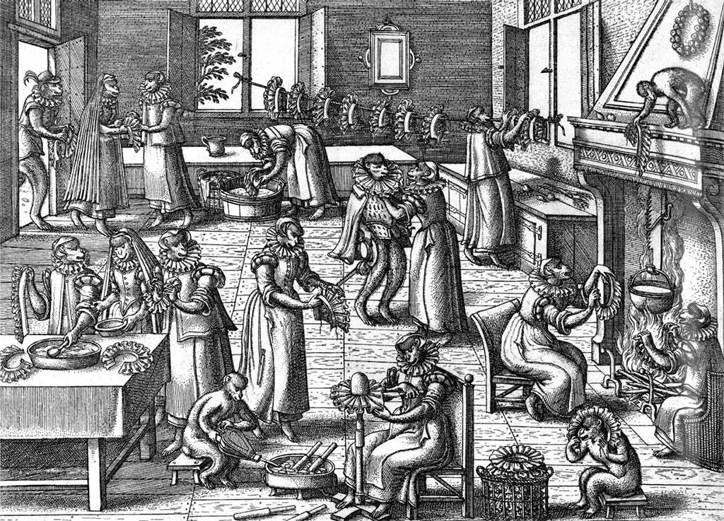 Рис 6 Обезьяны Питер ван дер Борхт ок 1562 г Сатирический смысл этой - фото 6