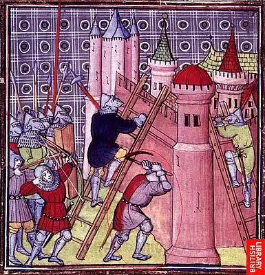 На обложке Осада крепости Миниатюра из Больших французских хроник Конец XIV - фото 102