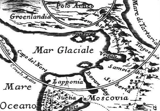 Карта 7 Карта Ла Мартиньера 1691 поданным плавания 1655 г Новая Земля - фото 11