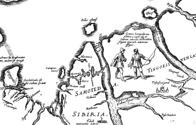 Восточная часть карты Исаака Массыс дополнениями сделанными самим Массой - фото 158