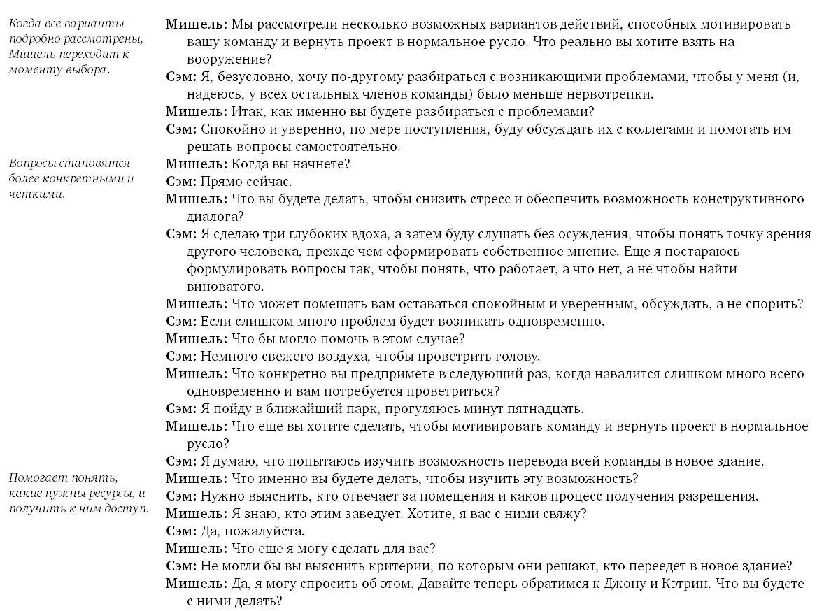Природа вопросов Мишель меняется от открытых и широких которые чаще всего - фото 24