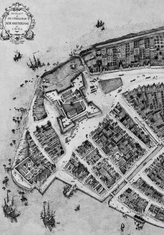 Карта НьюЙорка 1660 года Другой губернатор Новой Швеции Юхан Классон Рисинг - фото 15