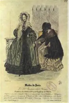 Бархат Рисунок из журнала Modes de Paris за 1835 г Различные сорта бархата - фото 11